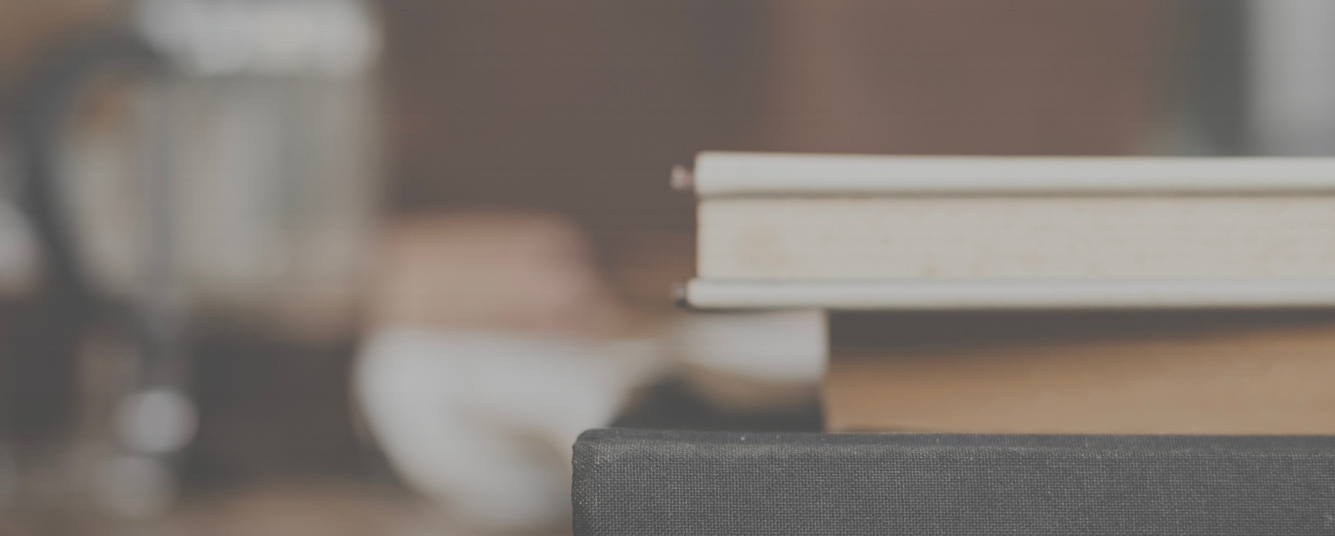 Books on a table